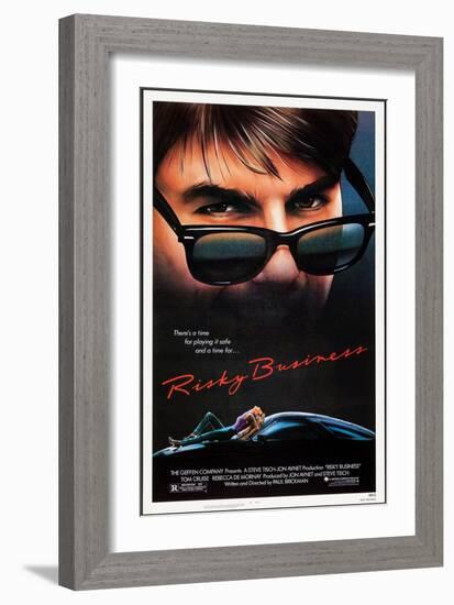 Risky Business, Tom Cruise, Rebecca De Mornay, 1983. © Warner Bros. Courtesy: Everett Collection-null-Framed Premium Giclee Print