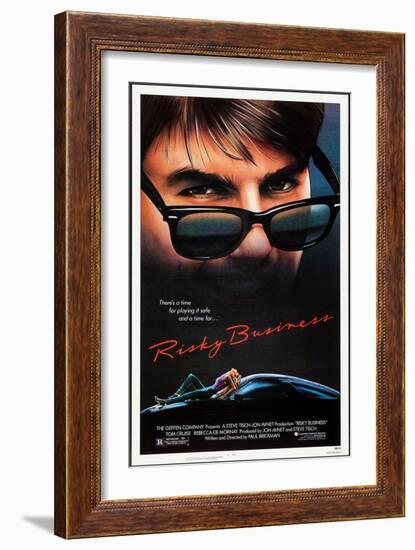 Risky Business, Tom Cruise, Rebecca De Mornay, 1983. © Warner Bros. Courtesy: Everett Collection-null-Framed Premium Giclee Print