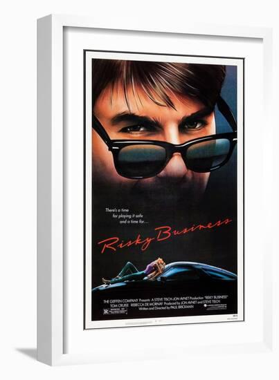 Risky Business, Tom Cruise, Rebecca De Mornay, 1983. © Warner Bros. Courtesy: Everett Collection-null-Framed Premium Giclee Print