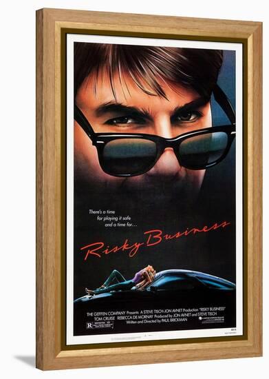 Risky Business, Tom Cruise, Rebecca De Mornay, 1983. © Warner Bros. Courtesy: Everett Collection-null-Framed Stretched Canvas