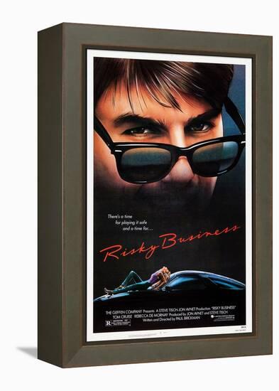 Risky Business, Tom Cruise, Rebecca De Mornay, 1983. © Warner Bros. Courtesy: Everett Collection-null-Framed Stretched Canvas