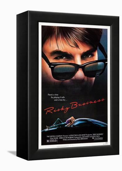 Risky Business, Tom Cruise, Rebecca De Mornay, 1983. © Warner Bros. Courtesy: Everett Collection-null-Framed Stretched Canvas