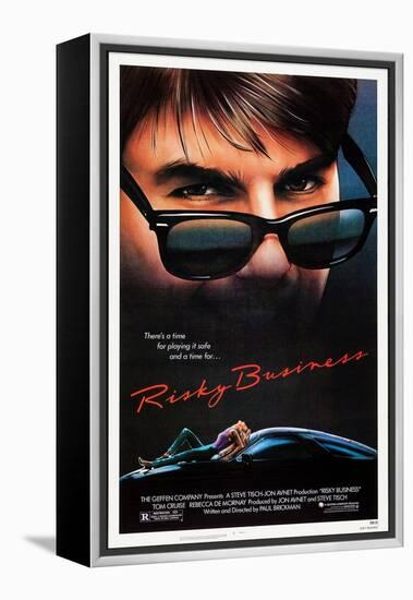 Risky Business, Tom Cruise, Rebecca De Mornay, 1983. © Warner Bros. Courtesy: Everett Collection-null-Framed Stretched Canvas