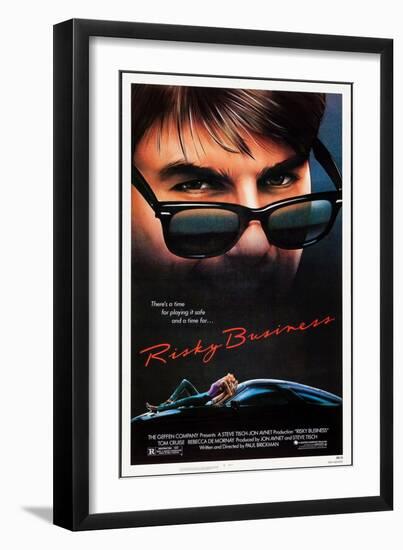 Risky Business, Tom Cruise, Rebecca De Mornay, 1983. © Warner Bros. Courtesy: Everett Collection-null-Framed Art Print