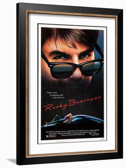 Risky Business, Tom Cruise, Rebecca De Mornay, 1983. © Warner Bros. Courtesy: Everett Collection-null-Framed Art Print