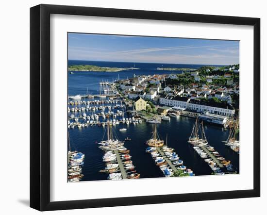 Risor, White Town on the Skagerrak, South Coast, Norway, Scandinavia, Europe-Gavin Hellier-Framed Photographic Print