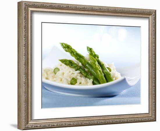 Risotto with Green Asparagus-null-Framed Photographic Print