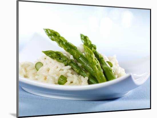Risotto with Green Asparagus-null-Mounted Photographic Print