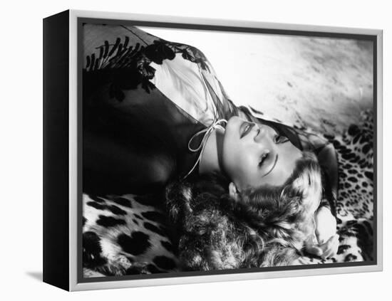 Rita Hayworth, 1942-null-Framed Premier Image Canvas