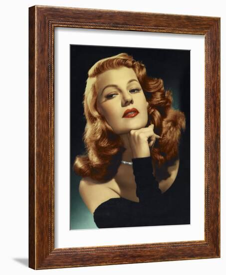 Rita Hayworth. "Gilda" 1946, Directed by Charles Vidor-null-Framed Photographic Print