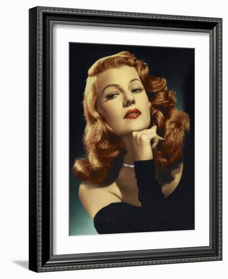 Rita Hayworth. "Gilda" 1946, Directed by Charles Vidor-null-Framed Photographic Print