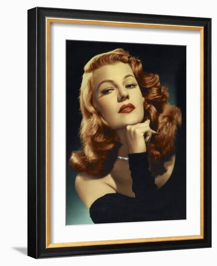 Rita Hayworth. "Gilda" 1946, Directed by Charles Vidor-null-Framed Photographic Print