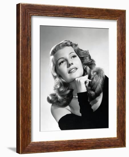 Rita Hayworth. "Gilda" [1946], Directed by Charles Vidor.-null-Framed Photographic Print