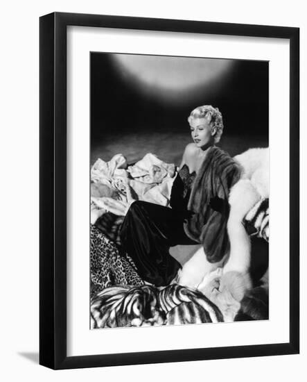 Rita Hayworth "The Lady From Shanghai" 1947, Directed by Orson Welles. Custome by Jean Louis-null-Framed Photographic Print