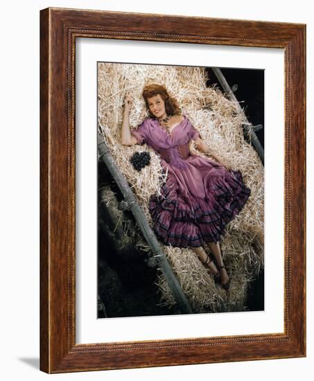 Rita Hayworth, The Loves of Carmen, 1948-null-Framed Photographic Print