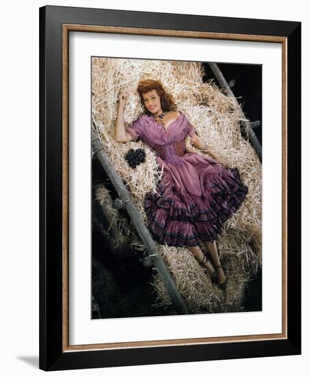 Rita Hayworth, The Loves of Carmen, 1948-null-Framed Photographic Print