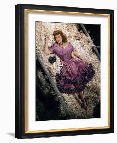 Rita Hayworth, The Loves of Carmen, 1948-null-Framed Photographic Print