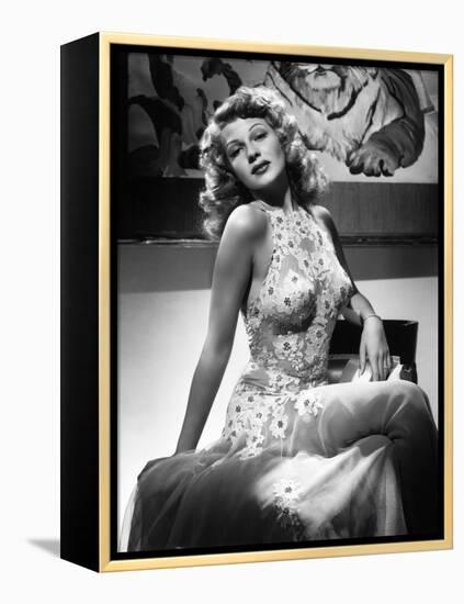 Rita Hayworth. "Tuesday's Orchids" 1942, "You Were Never Lovelier" Directed by William A. Seiter-null-Framed Premier Image Canvas