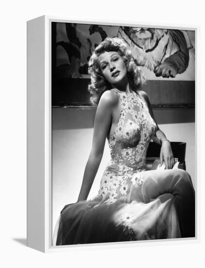 Rita Hayworth. "Tuesday's Orchids" 1942, "You Were Never Lovelier" Directed by William A. Seiter-null-Framed Premier Image Canvas