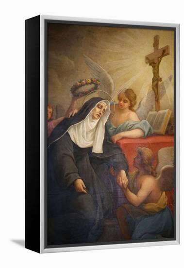 Rita of Cascia, Patron Saint of the Impossible, Abused Wives and Widows-Godong-Framed Premier Image Canvas