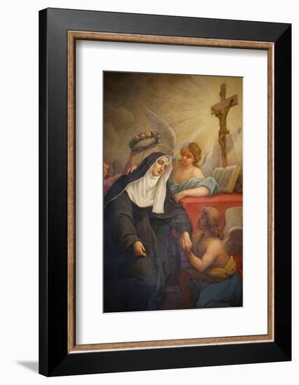 Rita of Cascia, Patron Saint of the Impossible, Abused Wives and Widows-Godong-Framed Photographic Print