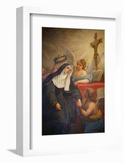 Rita of Cascia, Patron Saint of the Impossible, Abused Wives and Widows-Godong-Framed Photographic Print