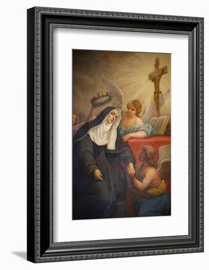 Rita of Cascia, Patron Saint of the Impossible, Abused Wives and Widows-Godong-Framed Photographic Print