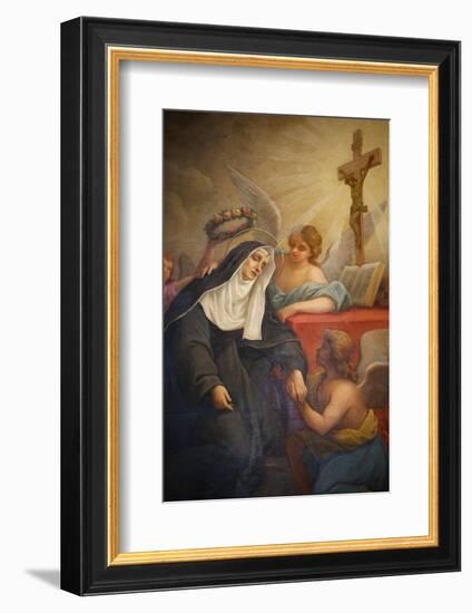 Rita of Cascia, Patron Saint of the Impossible, Abused Wives and Widows-Godong-Framed Photographic Print