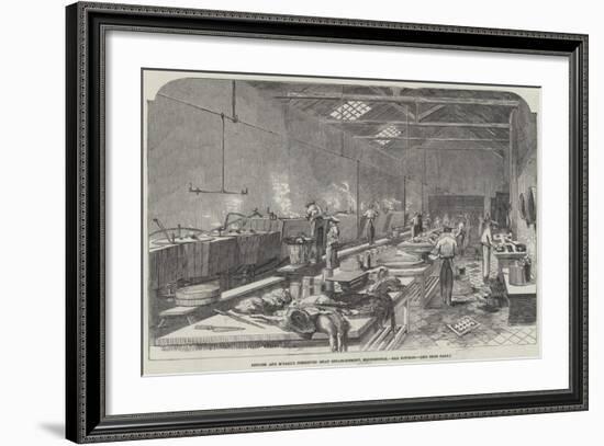 Ritchie and M'Call's Preserved Meat Establishment, Houndsditch, the Kitchen-null-Framed Giclee Print