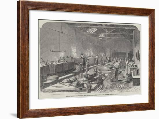Ritchie and M'Call's Preserved Meat Establishment, Houndsditch, the Kitchen-null-Framed Giclee Print