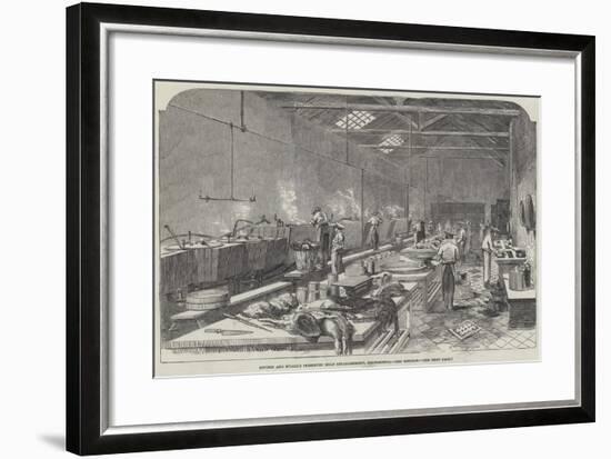 Ritchie and M'Call's Preserved Meat Establishment, Houndsditch, the Kitchen-null-Framed Giclee Print