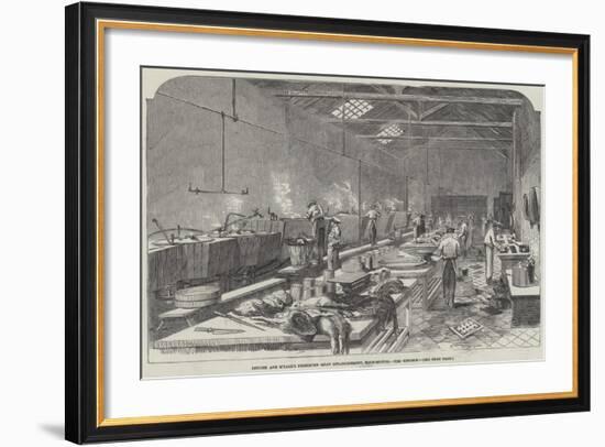 Ritchie and M'Call's Preserved Meat Establishment, Houndsditch, the Kitchen-null-Framed Giclee Print