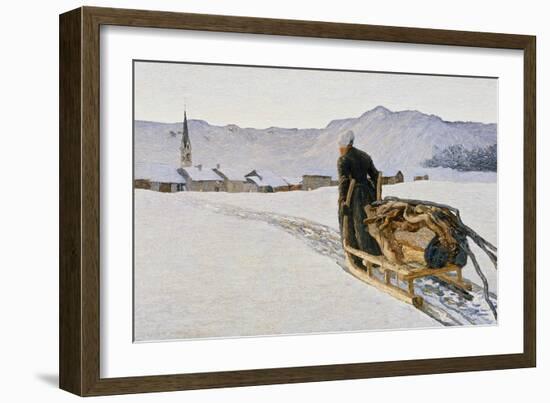 Ritorno Dal Bosco (Return from the Forest), 1890 (Oil on Canvas)-Giovanni Segantini-Framed Giclee Print