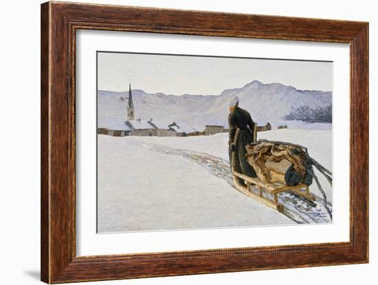 Ritorno Dal Bosco (Return from the Forest), 1890 (Oil on Canvas)-Giovanni Segantini-Framed Giclee Print