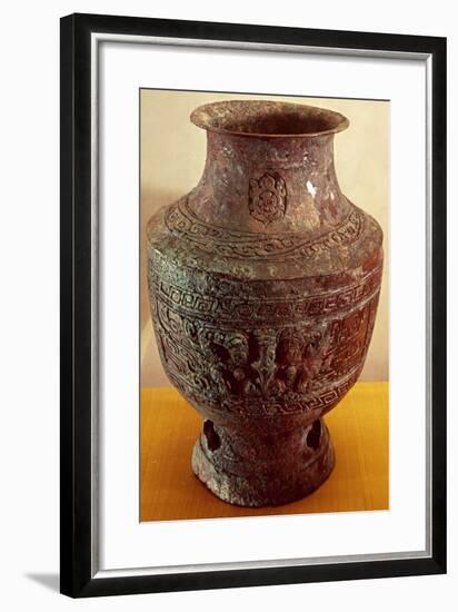 Ritual Wine Vessel and Turtle-Monster Mask-null-Framed Giclee Print