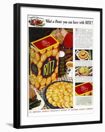 Ritz Crackers Ad, 1940-null-Framed Giclee Print