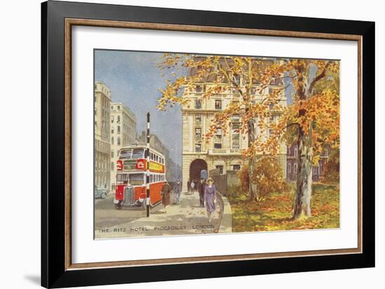 Ritz Hotel, Piccadily, London, England-null-Framed Art Print