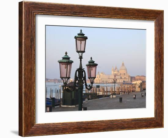 Riva Degli Schiavoni and Santa Maria Della Salute, Venice, Veneto, Italy-Amanda Hall-Framed Photographic Print