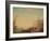 Riva Degli Schiavoni, Sunset, 1880S (Oil on Panel)-Felix Ziem-Framed Giclee Print