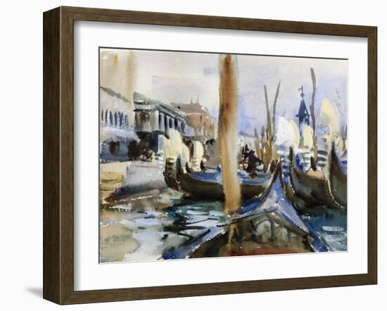 Riva Degli Schiavoni, Venice-John Singer Sargent-Framed Giclee Print