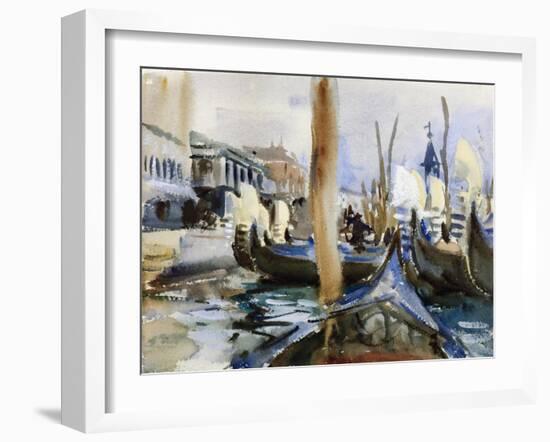 Riva Degli Schiavoni, Venice-John Singer Sargent-Framed Giclee Print