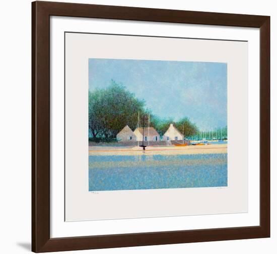 Rivage Vendéen-André Bourrié-Framed Premium Edition