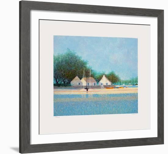 Rivage Vendéen-André Bourrié-Framed Premium Edition