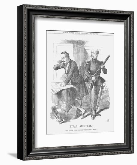 Rival Arbiters, 1866-John Tenniel-Framed Giclee Print