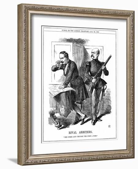 Rival Arbiters, 1866-John Tenniel-Framed Giclee Print