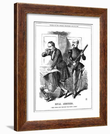 Rival Arbiters, 1866-John Tenniel-Framed Giclee Print