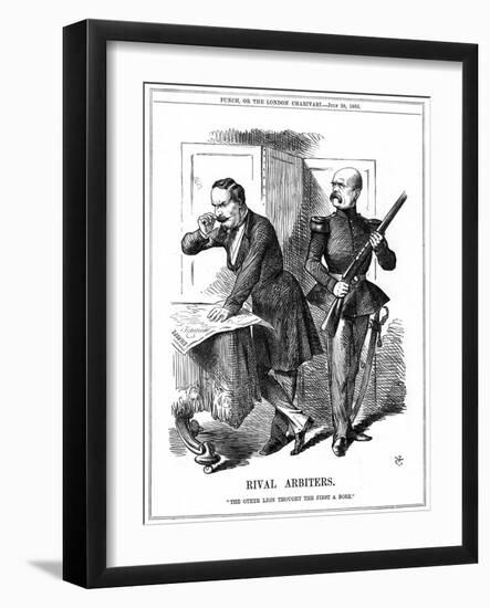 Rival Arbiters, 1866-John Tenniel-Framed Giclee Print