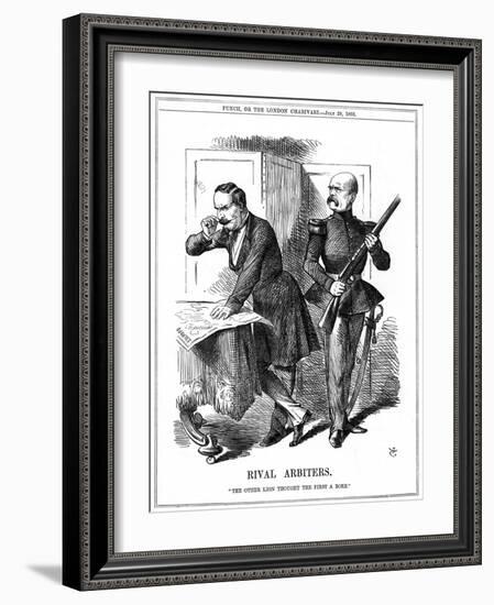 Rival Arbiters, 1866-John Tenniel-Framed Giclee Print