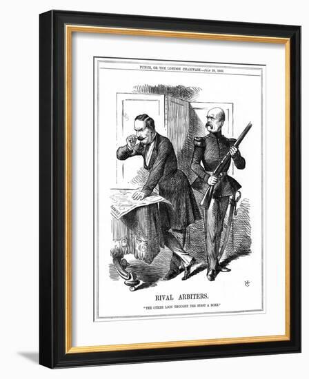 Rival Arbiters, 1866-John Tenniel-Framed Giclee Print