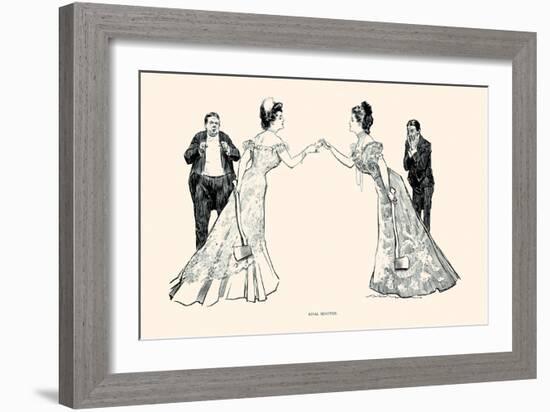 Rival Beauties-Charles Dana Gibson-Framed Art Print